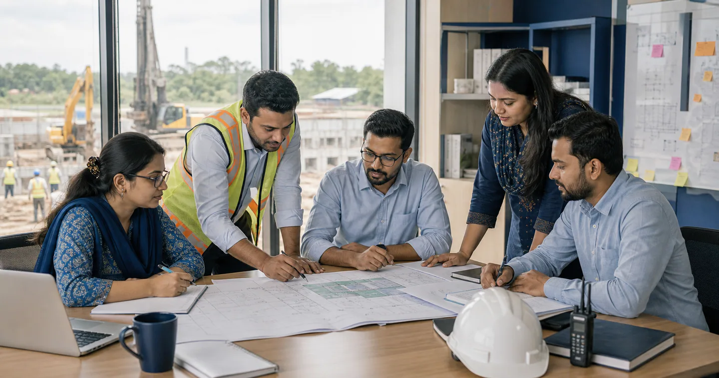 Project management and engineering coordination concept